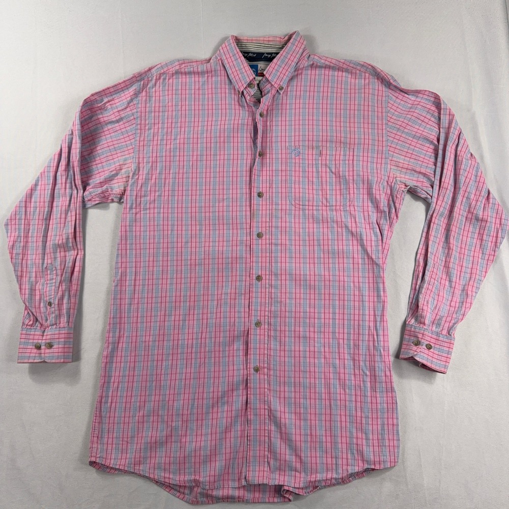 Wrangler‎ George Strait Cowboy Cut Plaid Button Down Western Shirt Men XLT
